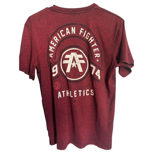 American Fighter Mens Red 1974 Training Division T-Shirt Size Large - Picture 2 of 6